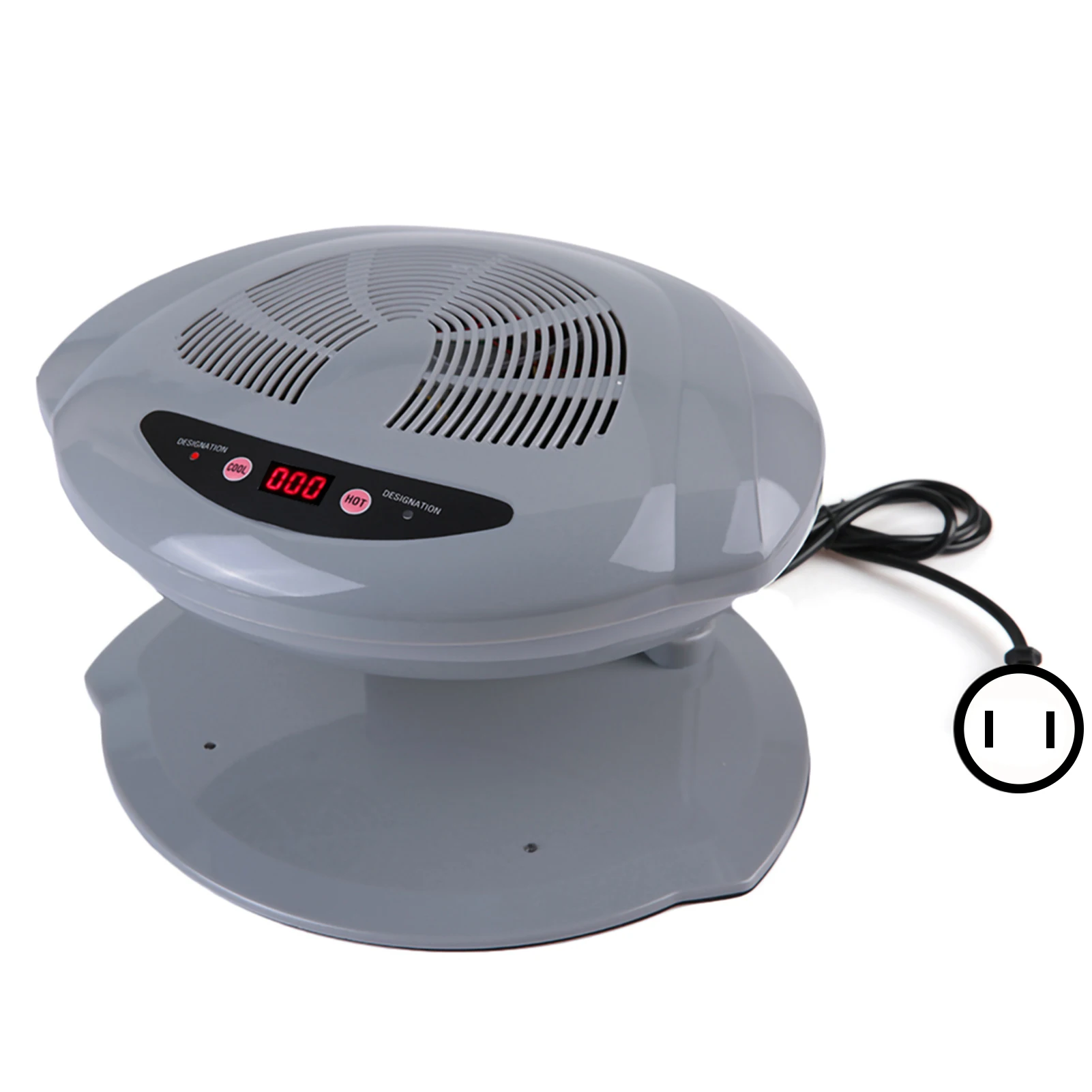 Nail Dryer Nail Dryer Machine Nail Polish Dryer 2 in 1 Grey Cool/Warm Air Blow Temperature Sensor Nail Polish Dryer Machine