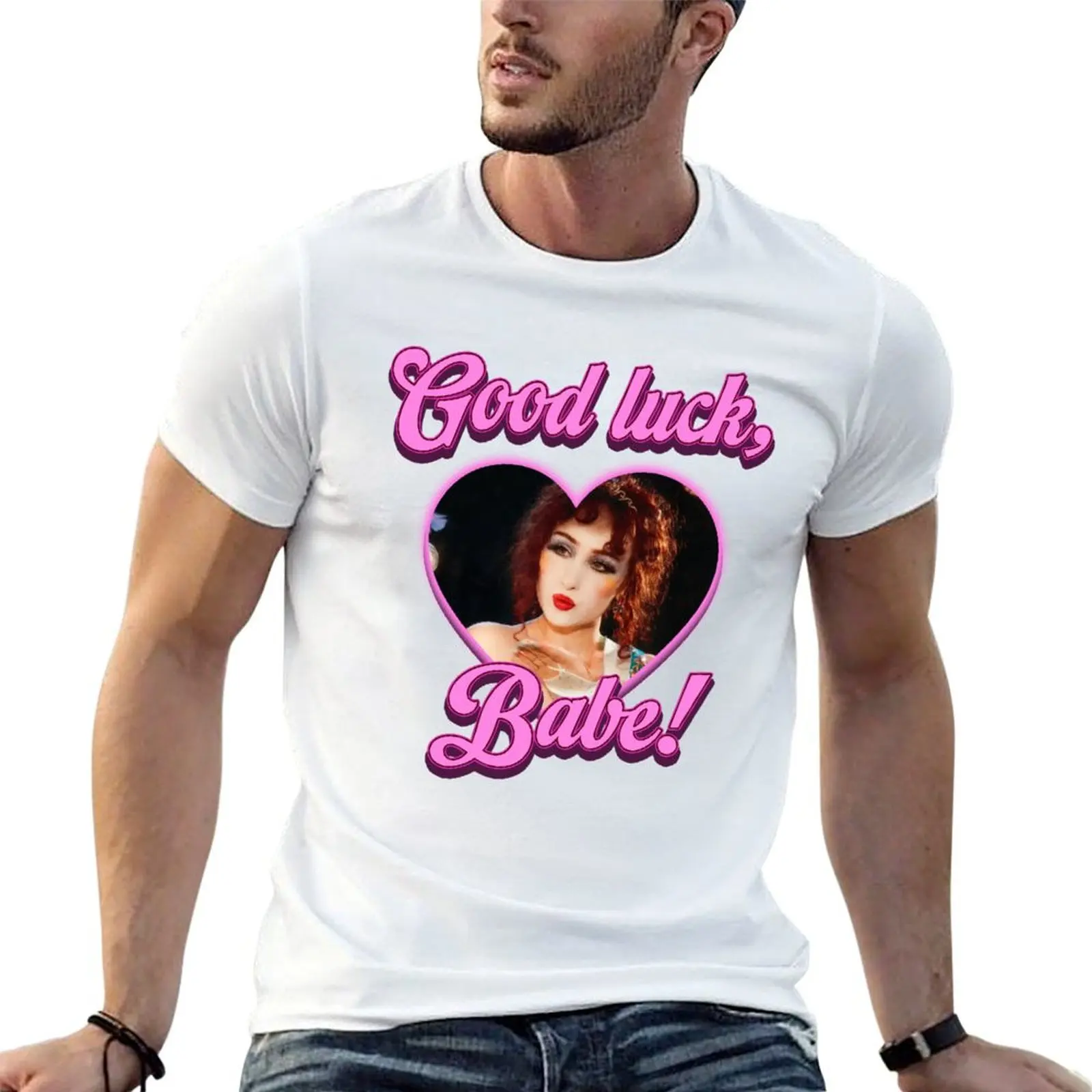 

chappell-roan-good-luck-babe-crewneck T-Shirt t shirt man casual t shirt man plain T-Shirt