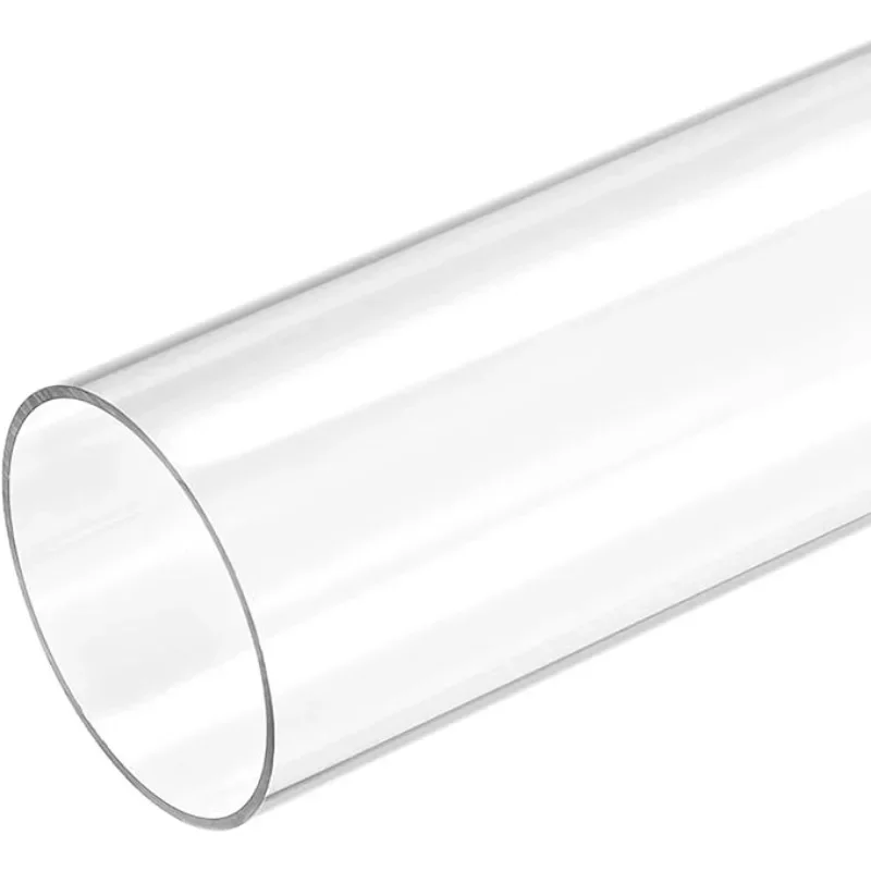 

1 шт. пластиковая труба, жесткая круглая трубка из поликарбоната, прозрачная, 1 дюйм (25 мм), внутренний диаметр 1,1 дюйма, 28 мм), диаметр 16,7 дюйма (425 мм), для освещения, моделей, водопроводной сантехники