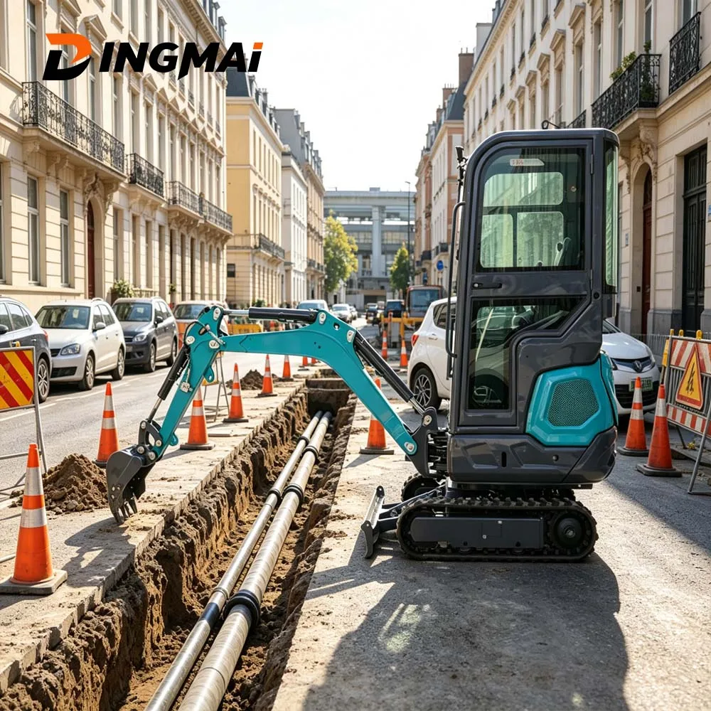 Mini Excavator 1.3 Ton KOOP Diesel Engine 8KW Rubber Tracks Side Swing Boom For Farm Garden And Construction Customizable