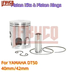 Engine Parts 40mm/41mm For YAMAHA RD DT 50 DT50 YZ50 RD50 FS1 TY50 DT50M DT50MX Piston Pin 12mm Rings Kit Motorcycle Accesories