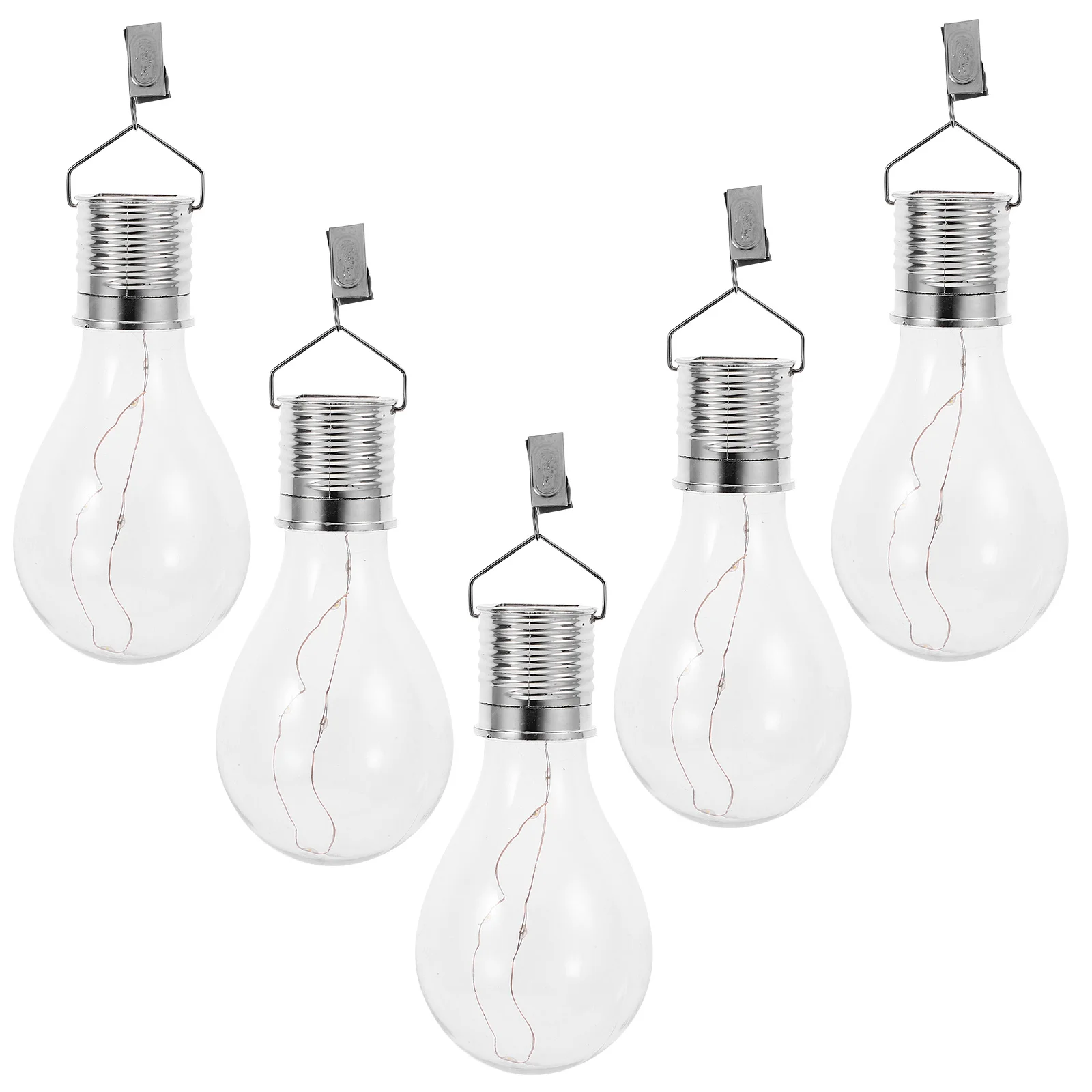 5 قطعة المصابيح الشمسية معلقة في الهواء الطلق Led مصابيح حديقة كليب على مصباح يعمل بالطاقة الشمسية لساحة فناء الحديقة المناظر الطبيعية الإضاءة