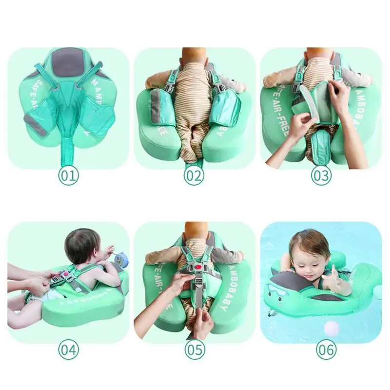 Baby Pool Float With Canopy Newborn To 24 Months Swimming Float With Canopy Infant Pool Float For Home Wading Sports In Summer