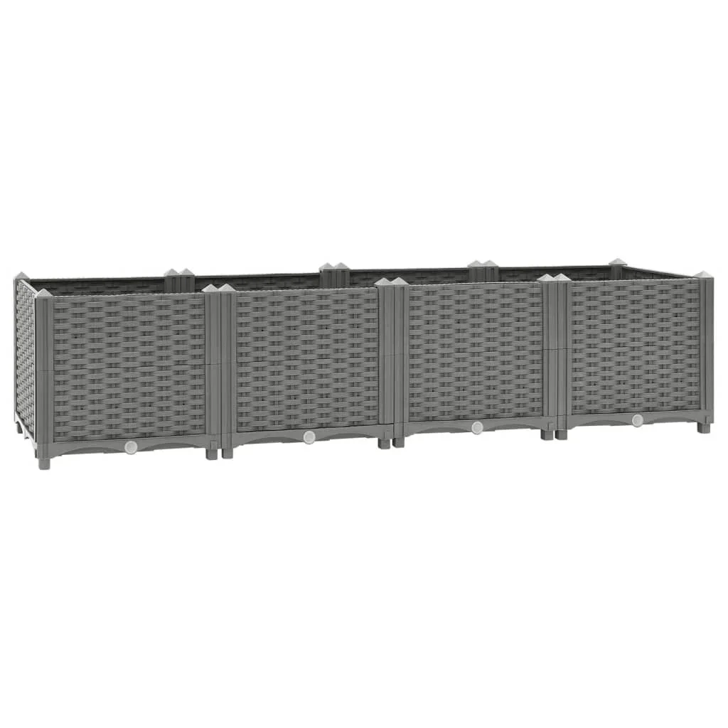 

Customizable Pot de fleurs en polypropylène, lit suréWer160 x 40x38 cm, boîte de plantation pour balcon, jardin potager, terrass