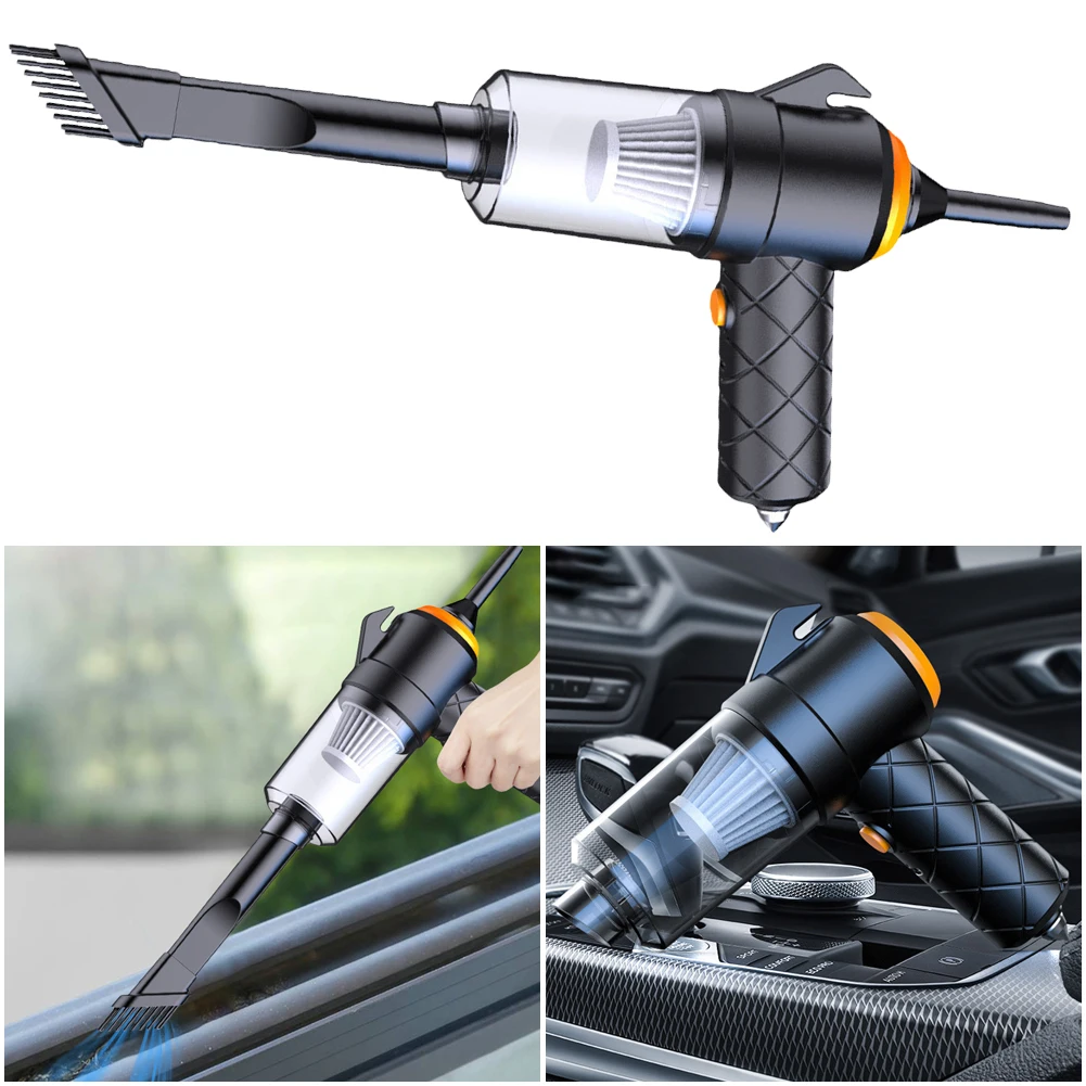 6 In 1 Blowing & Suction Vacuum Cleaner 3500PA Strong Suction Mini Handheld Cleaner Multifunctional for Car Home Office Cleaning