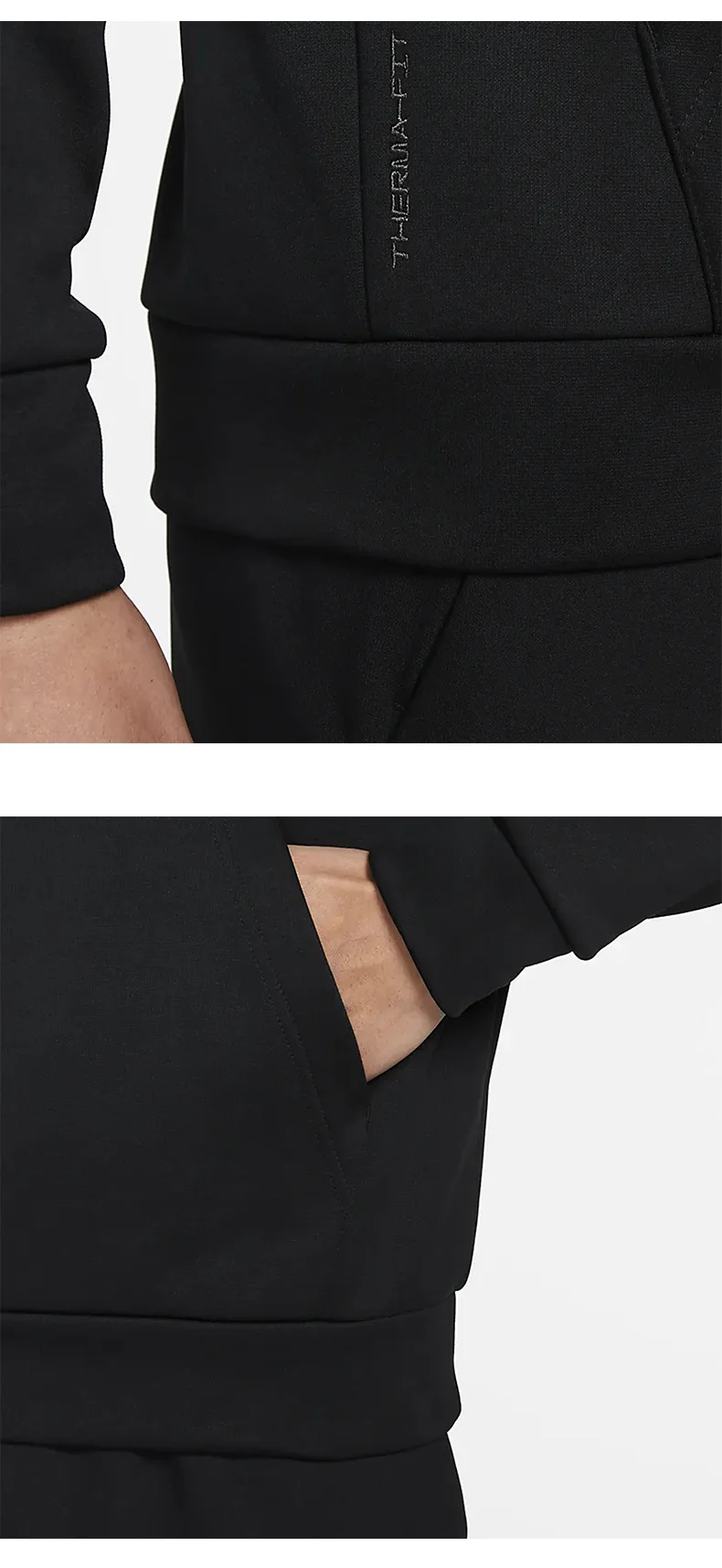 Nike echtes echtes Frühjahr Neues Herren-Sport-Freizeit-Fleece-Kapuzenpullover DQ4835-010 – Detail 4