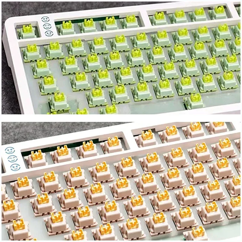 Imagem -06 - Outemu-silent Peach v2 Switch Upgrade Lemon v2 Teclado Mecânico Tátil Linear Lubed Pins Hot Swappable