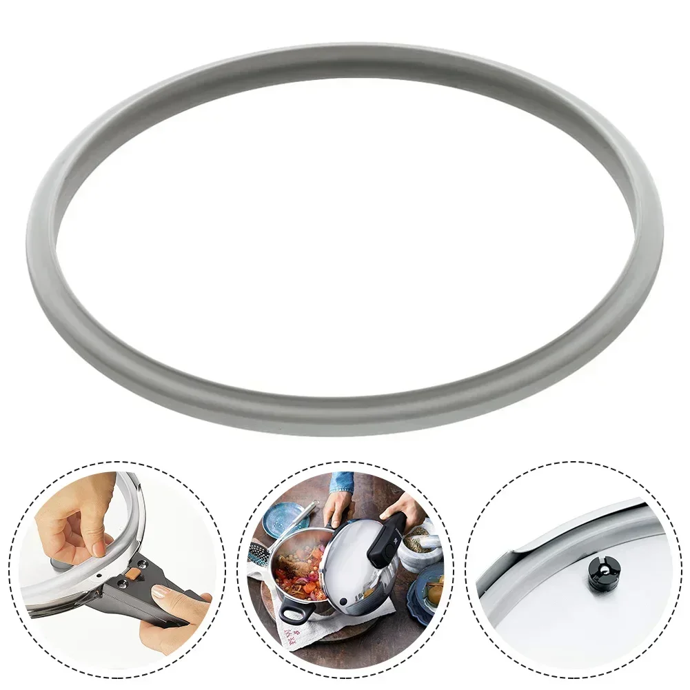 Pressure Cooker Sealing Silicone Home Pressure Cooker Seal O Ring Rubber Clear Replacement Gasket Cooking Tools18/22/24/26cm