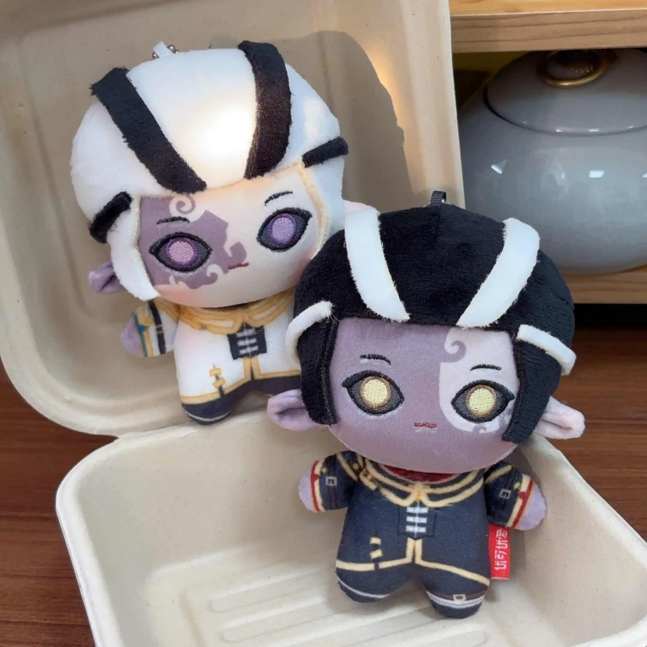 Spiel Identität V Wu Chang 10CM Nette Handgemachte Baumwolle Figur Plüsch Seestern Körper Cosplay Anhänger Spiel Dango Cosplay schlüsselbund