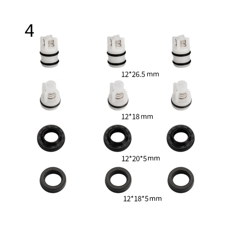 2023 Novo Household High Pressure Pump Washer Head Repair Kit Válvulas De Verificação De Óleo Máquina De Limpeza Bomba De Água Peças Acessórios