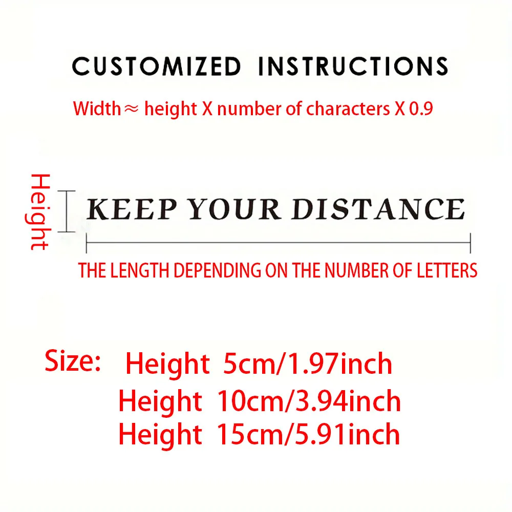 1 قطعة الملونة 5/10/15 سنتيمتر الارتفاع تخصيص اسم ملصقات السيارات ملصقات السيارات على السيارة ملصقات جدار مقاوم للماء جدار ديكور فني