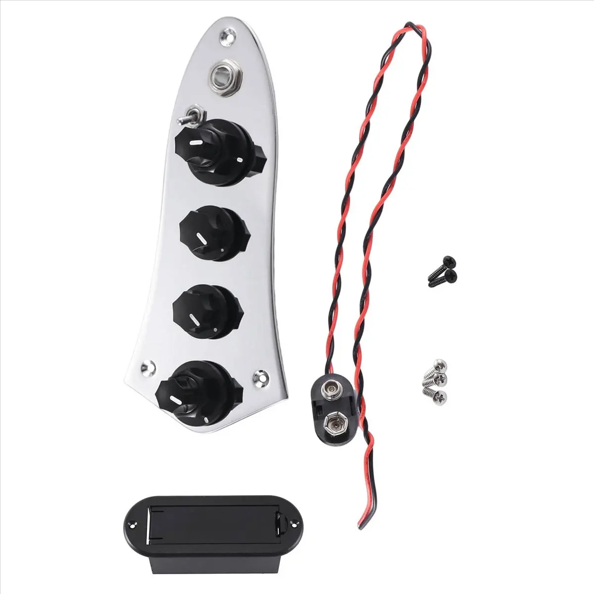 [828 Sale] Universal 5 Jazz -08 Loaded Control Plate for 4/5 String Guitar Parts