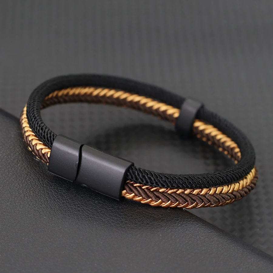 سوار خيط فريد للجنسين قابل للفصل بإبزيم مغناطيسي للتخييم في الهواء الطلق وإكسسوارات متعددة الاستخدامات هدية للعشاق