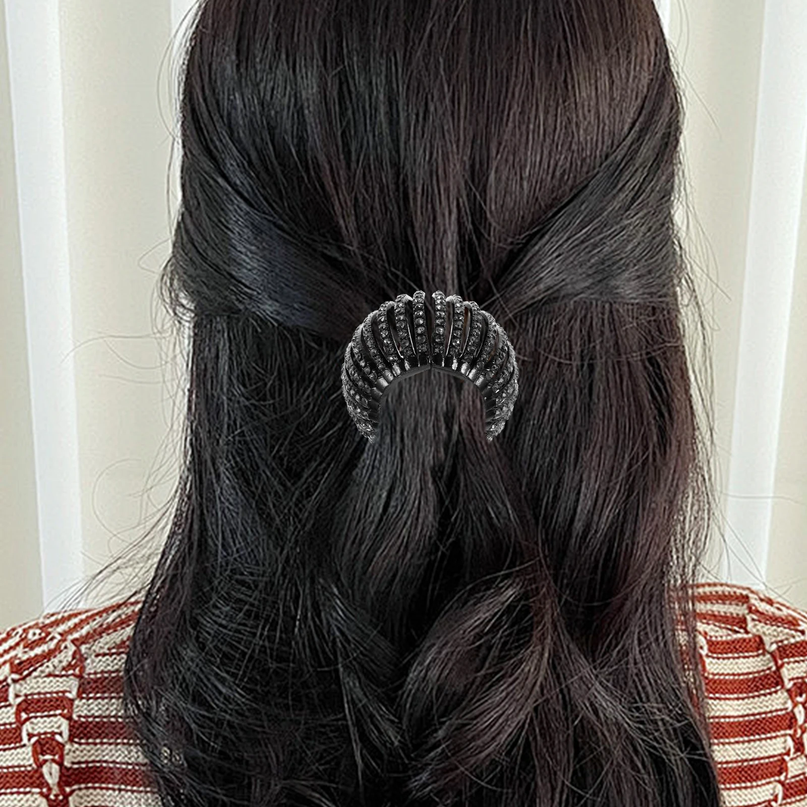 

Diamond-Inlaid Claw Accessories Durable Shiny Decor Ponytail Women Claw Clip For Women Hair Clip Hairstyle Tools