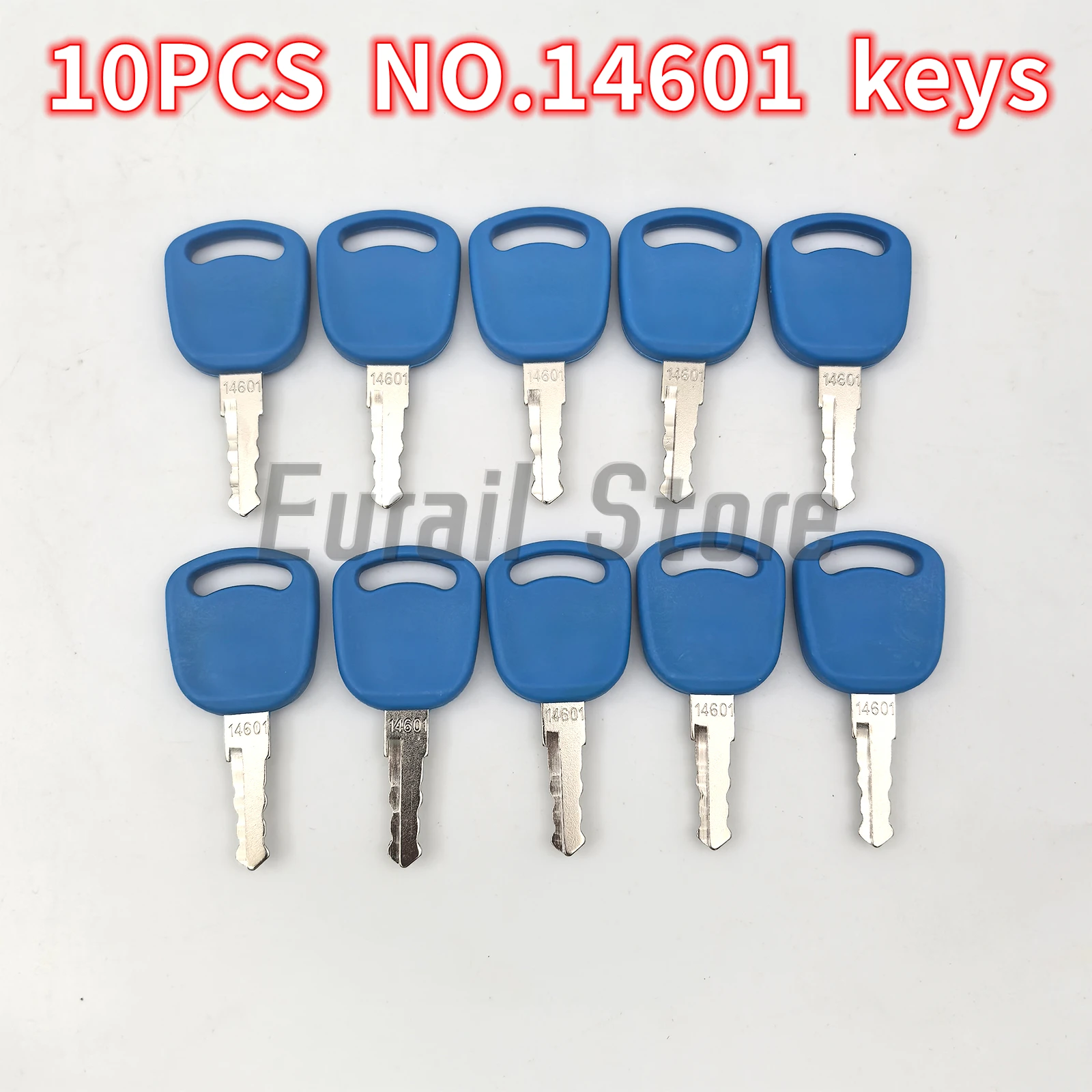 

10PCS keys number 14601 For New Holland、Case Excavator Grader Dozer Heavy Equipment Ignition Tractor Case 82003267 82030143