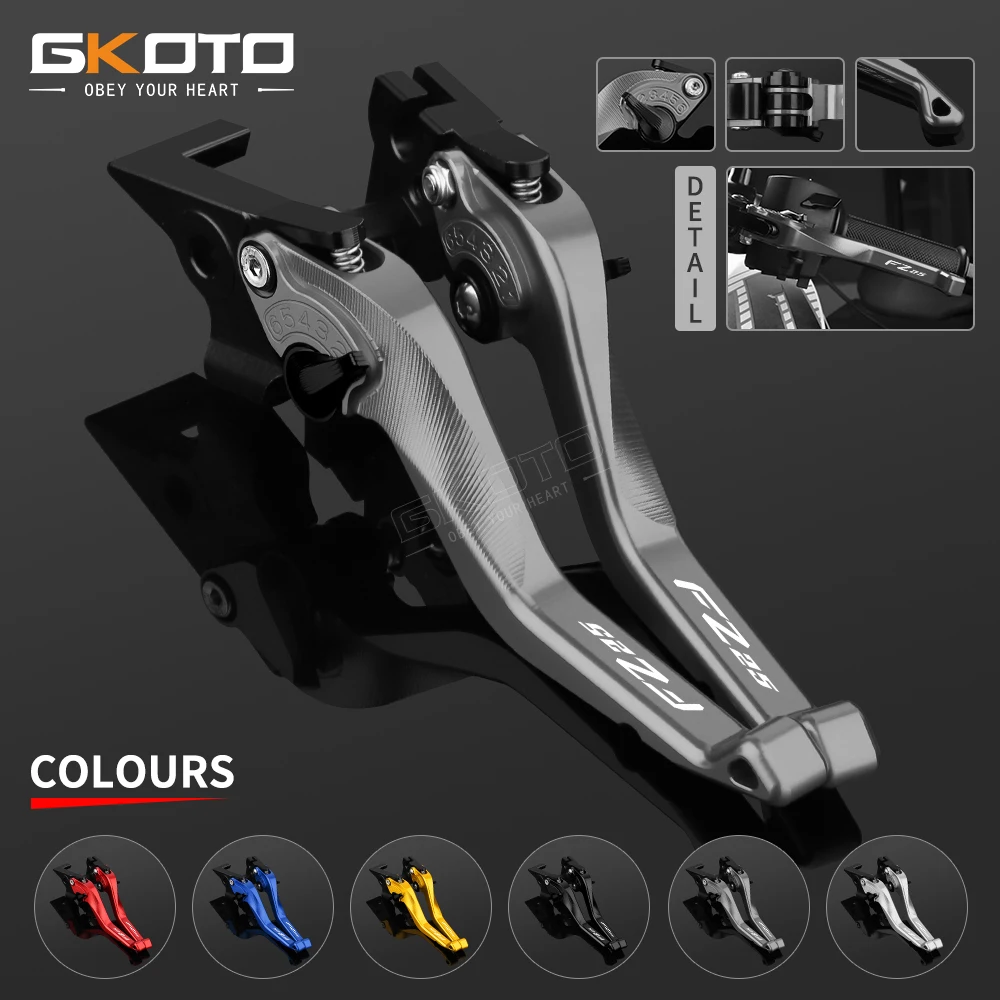 

With FZ25 Logo New Accessories Motorcycle CNC Aluminum Adjustable Brake Clutch Levers For YAMAHA FZ25 FZ 25 2021-2023