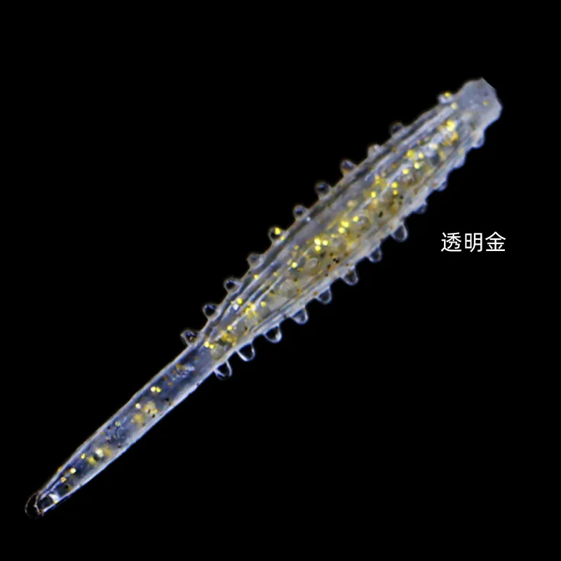 10PCS/lot 37mm 0.2g Fishing Lures Shad Fishing Lure Soft worm Plastics Baits Swimbait Jigging Lure Artificial Baits Root fishing