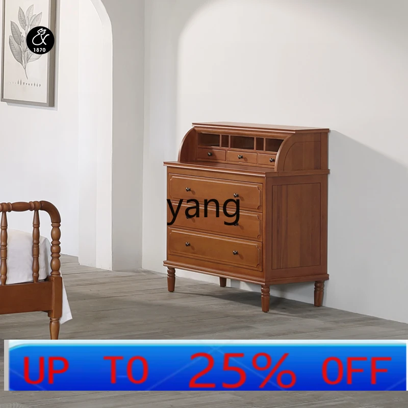 

Ретро-комод LMM из массива дерева с выдвижной доской и местом для хранения, туалетный столик-комод