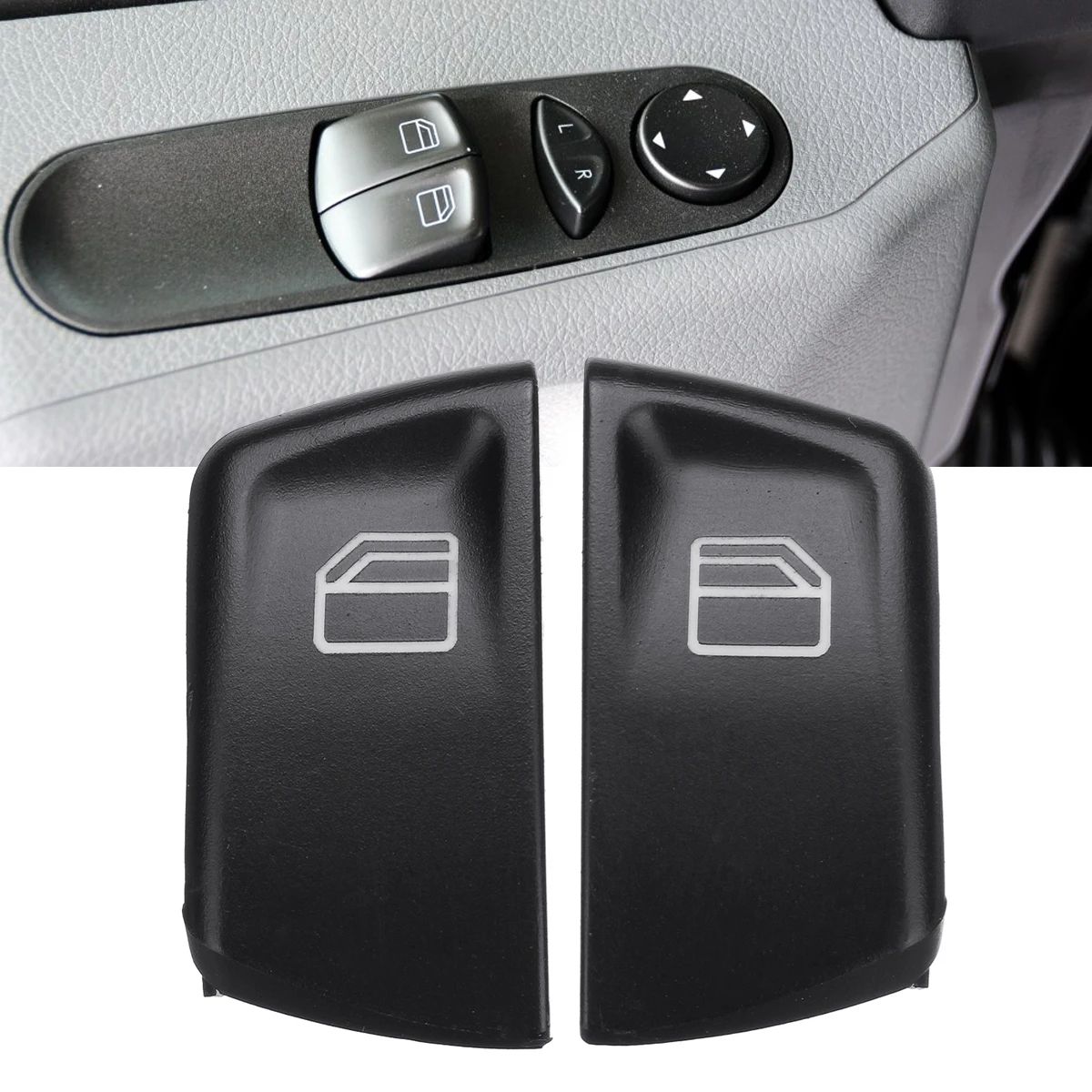 1Pair Window Console Control power Switch Push buttons L+R For Mercedes For Vito W639 series 2003-15 for Sprinter MK2 W906 05-15