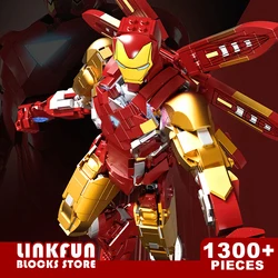 Marvel Iron Man MK85 Mecha Building Blocks, Movie Dolls, As Figuras dos Vingadores, Tijolos, Brinquedos Infantis, Presentes Infantis, Adulto, Rapaz