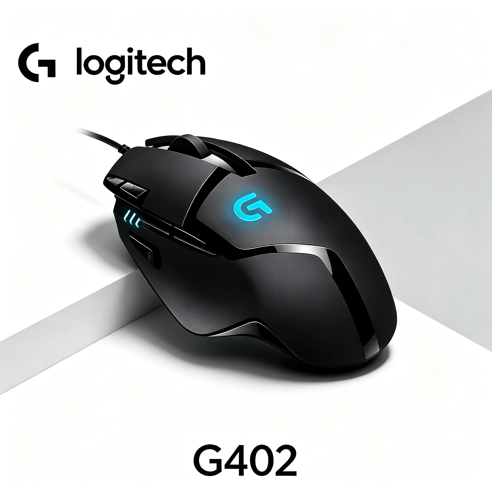 Esports Grade Logitech G402 USB Wired Gaming Mouse Custom Macro Setting Rubber Anti‑Slip Design Optical Mice For Laptop Desktop