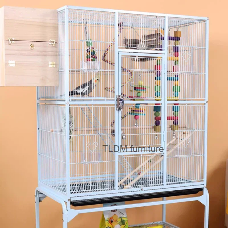 

Palomas Feeder Parrot Cage House Accessories Rabbit Passaros Birdcage Hamster Canarios Gabbia Per Uccelli Pet Furniture CY50BC