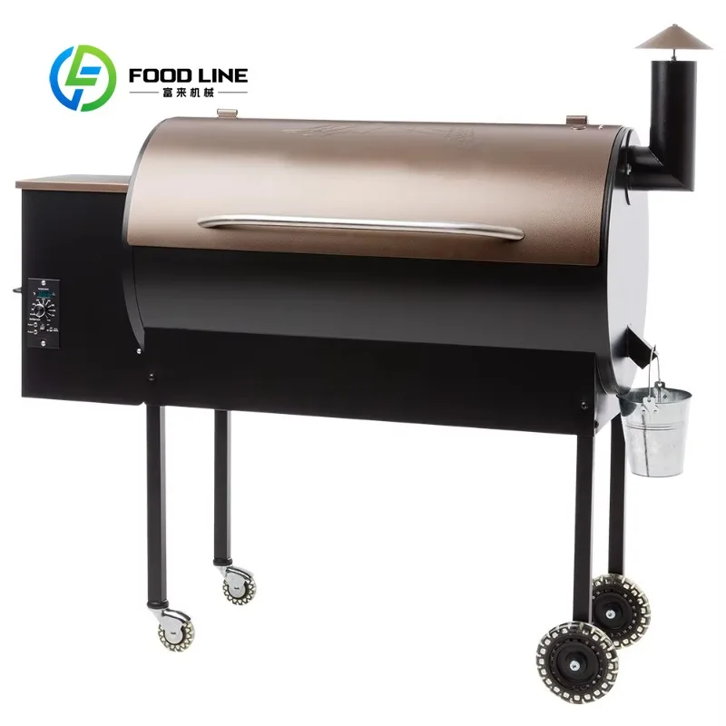 Customized size Outdoor Portable Party Stainless Steel BBQ Smoker Big Wood Granular BBQ BBQ
