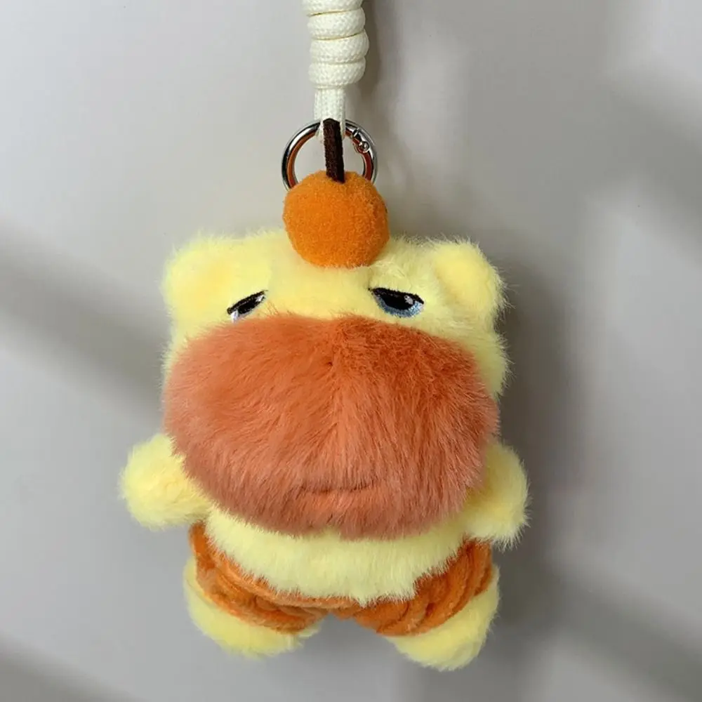 Grappige schattige Capybara Lulu sleutelhanger Mooie cartoon dolfijn LULU met Lanyard Creatieve knuffel sleutelhanger tas charme