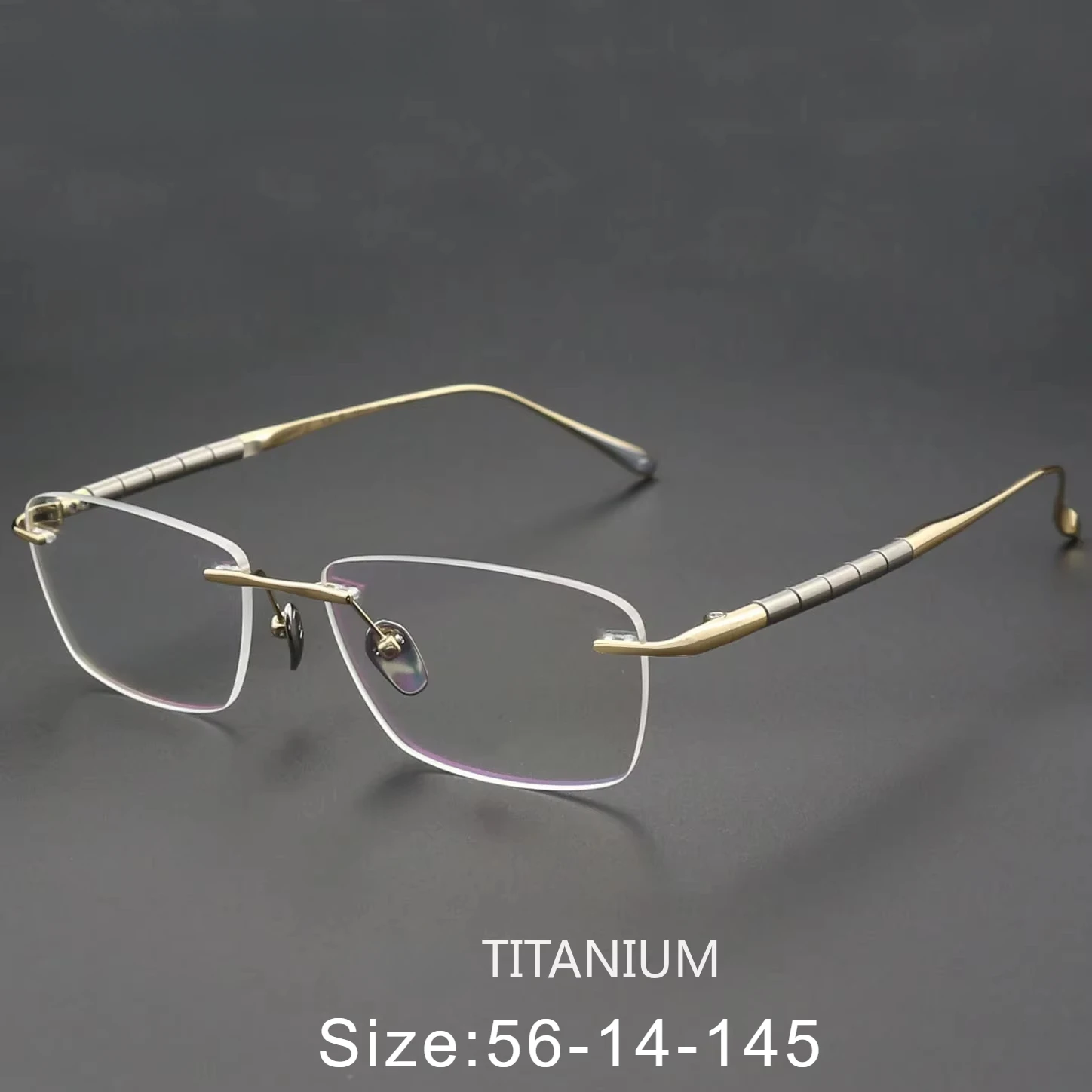 

2025 High-class Titanium Rimless Glasses Men Frameless Myopia Optical Prescription Eyeglass Frames Eyewear