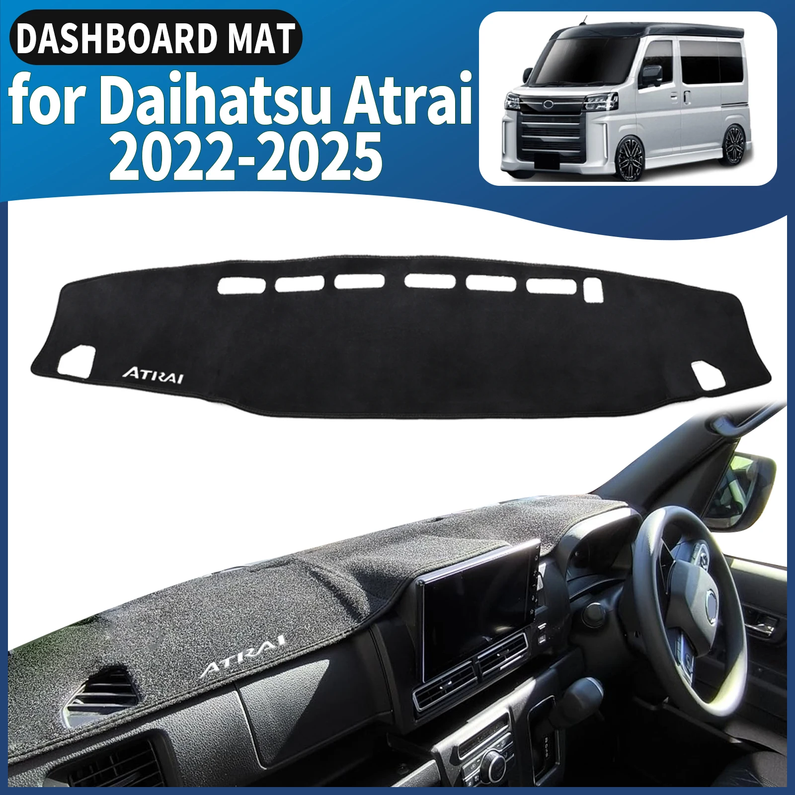 يصلح ل دايهاتسو أتراي 2022-2025 S700 S710 RHD داشمات غطاء لوحة القيادة وسادة داشمات ظلة واقية السجاد سيارة الملحقات #1