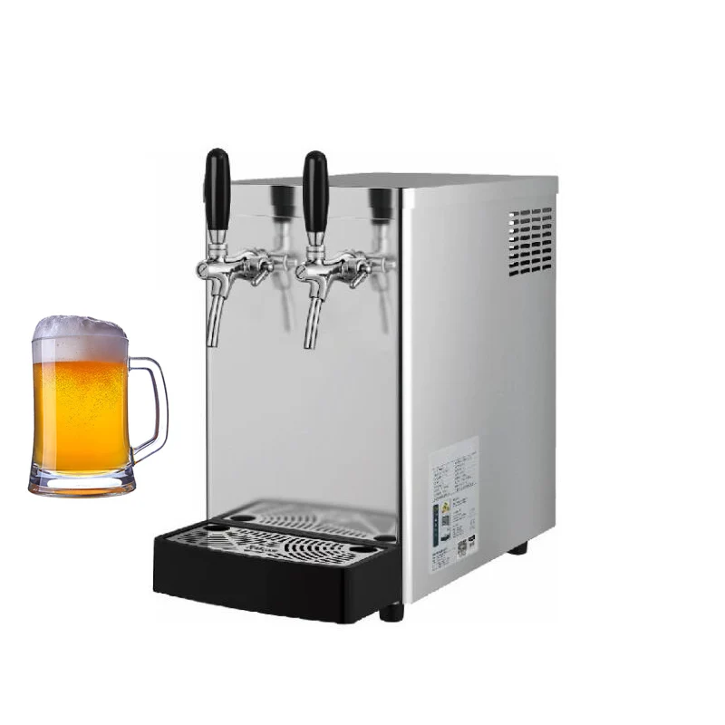 Instant Cooling 2 Taps Beer Dispenser Machine Water Cooling Portable Beer Dispenser Draft Beer