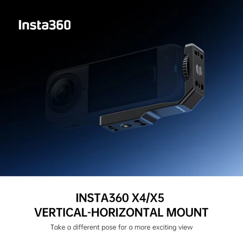 Soporte Vertical-Horizontal Insta360 X5 con filmación más estable para accesorios originales Insta 360 X5 X4