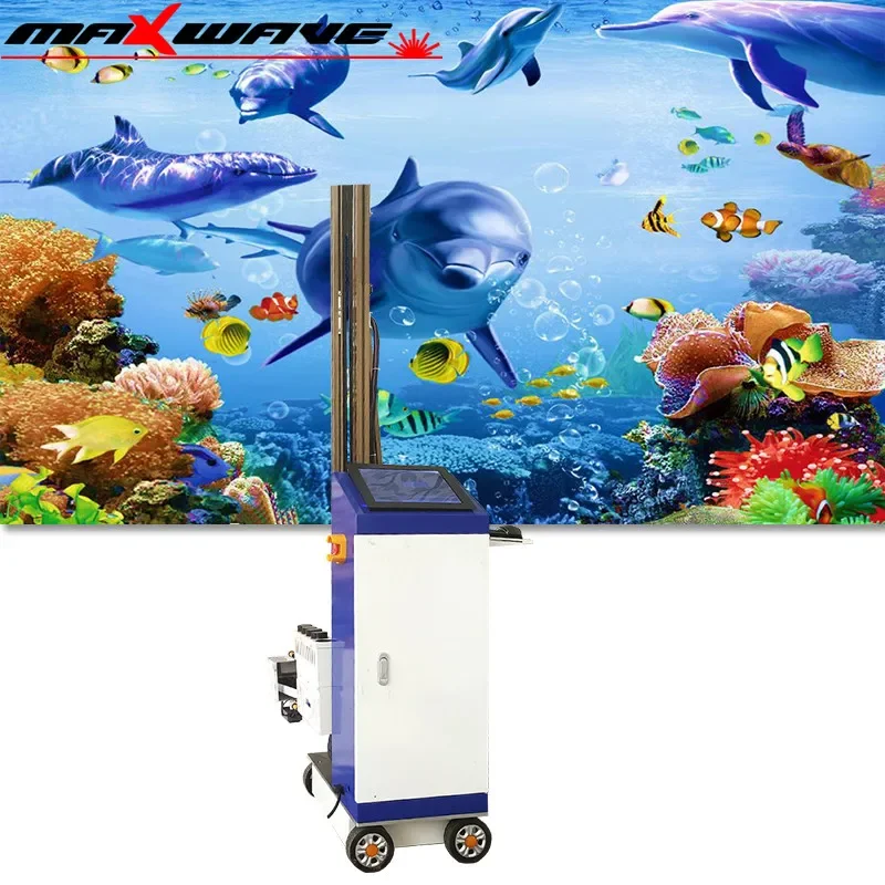 3d Intelligente Touchscreen Pad Verticale Muur Printer Digitale Vernis Inkjet Direct Naar Muur Drukmachine