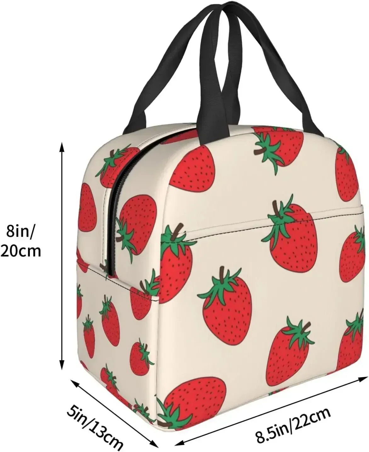 Lunch Bag Ox Cloth Waterproof Thick Insulated Lunch Bag for Beach Picnic School Small Portable Thermal Bento Tote