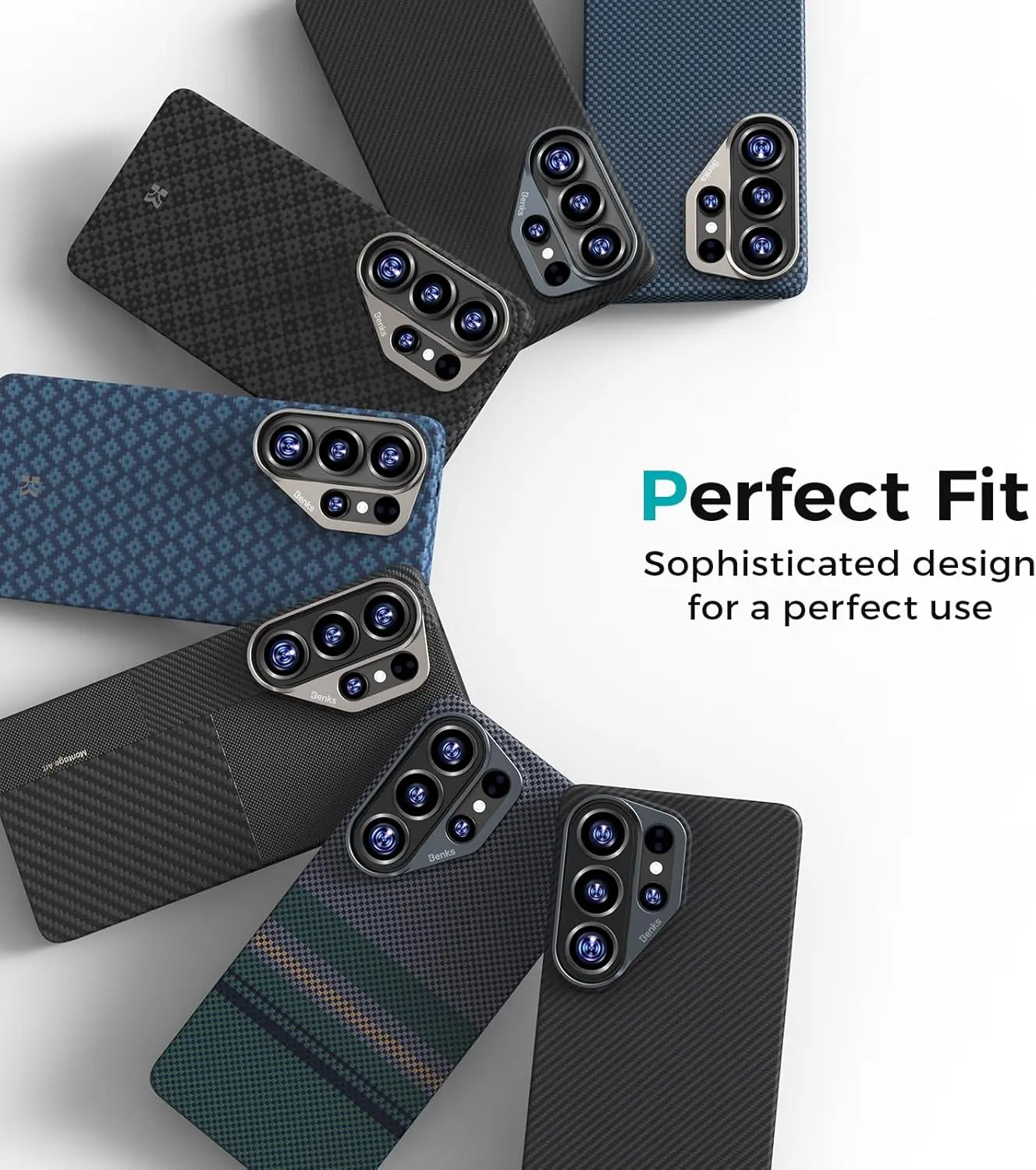 Original Benks Kevlar Series For Samsung Galaxy S26 Ultra Case Woven Aramid Fiber Case forr Samsung Galaxy S26 Case with MagSafe