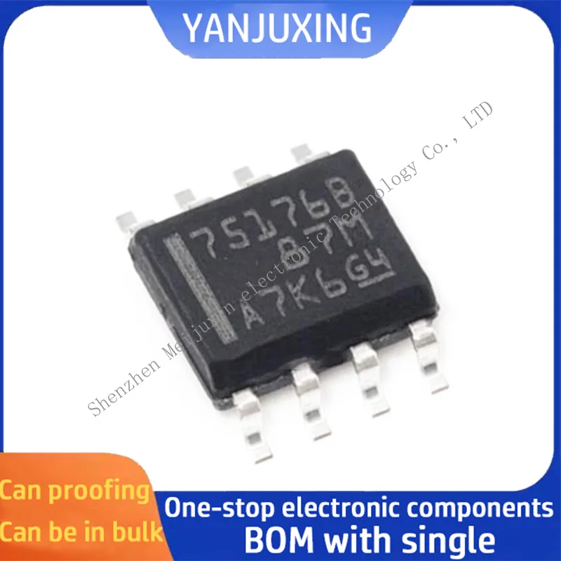 رقائق IC في الأوراق المالية ، SN75176BDR ، SN75176BD ، 75176B ، SOP-8 ، واجهة ، جهاز الإرسال والاستقبال ، 10 قطعة لكل مجموعة