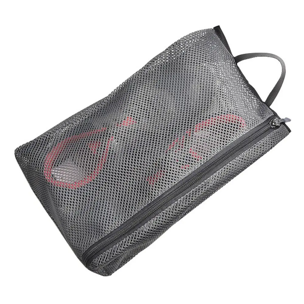 Bolsa de malla para zapatos con cremallera suave, bolsa de almacenamiento multiusos transpirable para natación, bolsa de buceo Visible para deportes al aire libre
