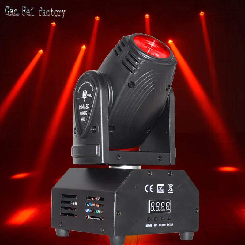 rotativa led stage light mini beam moving head 10w rgbw 4in disco light para dj party 01