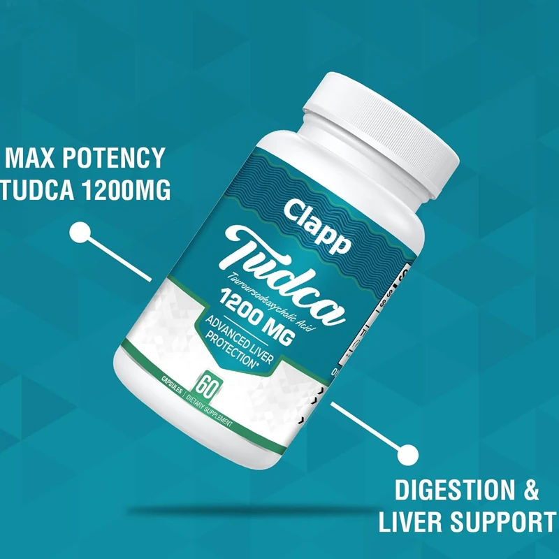 

TUDCA Supplement 1200mg -60 Capsules Vegetarian Capsules, Powerful TUDCA Bile Salt Supplement for Liver, Digestion