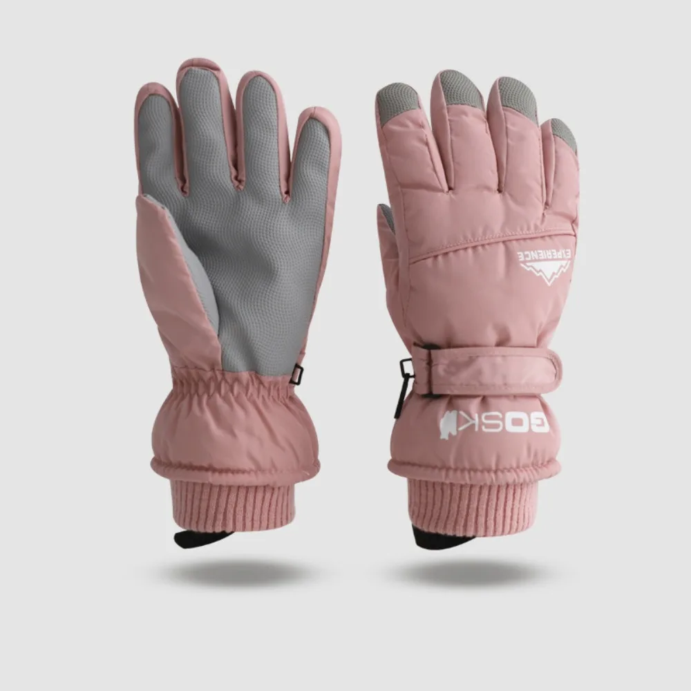 ファッション保温スノーボードグローブタッチスクリーン防風サイクリングミトン防水厚みのあるスキー手袋女性/女の子