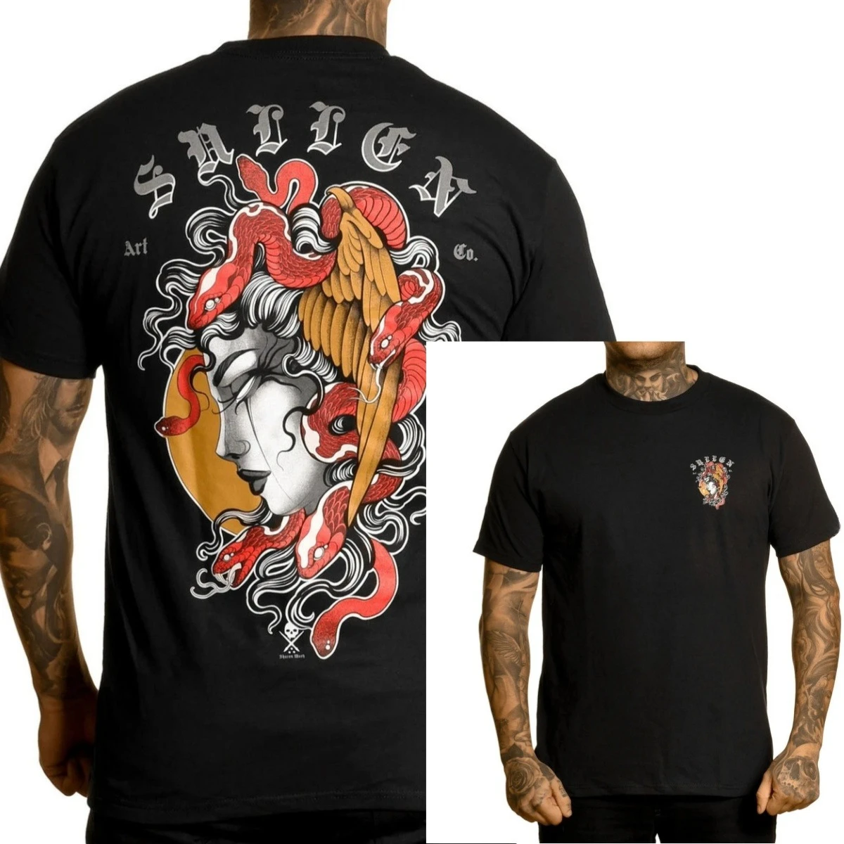 Sullen Clothing Turn To Stone Standard T-Shirt - Classic Tattoo Apparel High-end Luxury Unisex Style Both of Men and Women