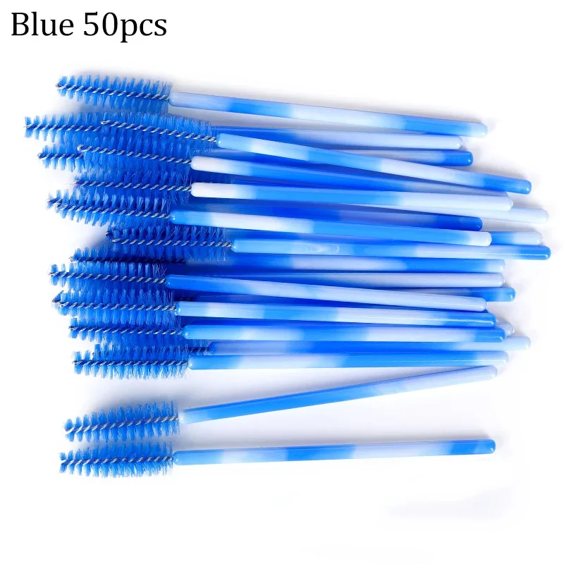 50 stücke Wimpern Pinsel Wiederverwendbare Mascara Wands Applikator Spooler für Falsche Wimpern Verlängerung Frauen Wimpern Kosmetische Liefert