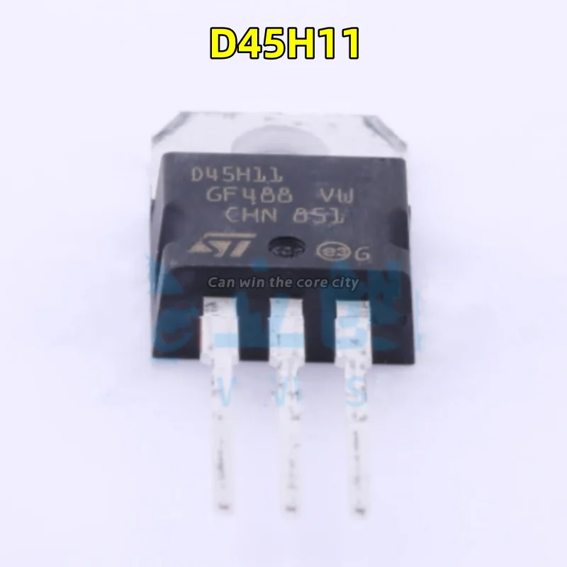 1-100 PCS/LOT D45H11 D45H11G TO-220 direct plug silicon power transistor matching tube/direct plug triode brand new