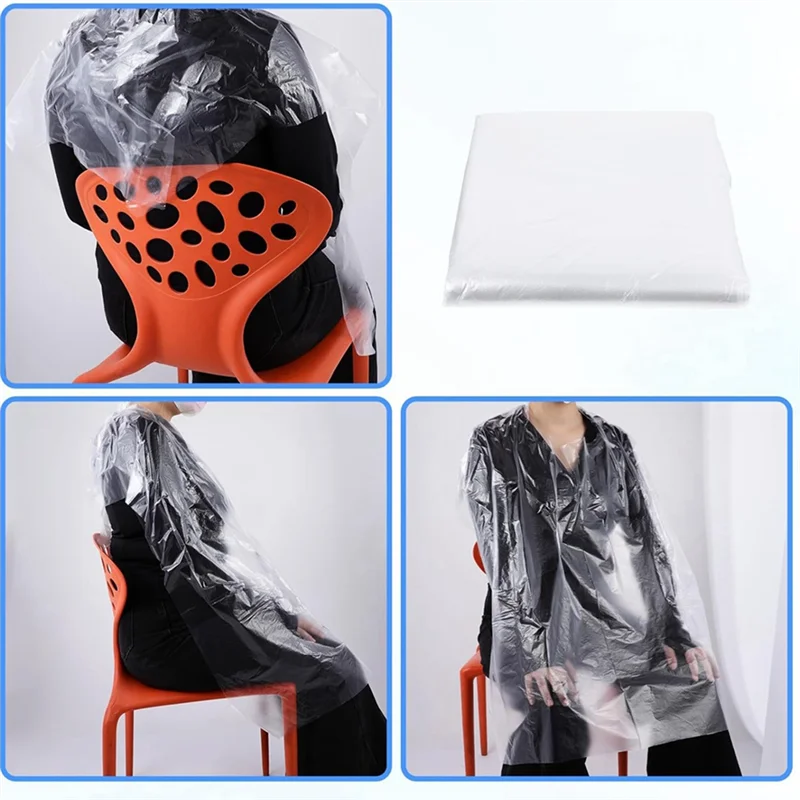 ABKP-100 pces capas descartáveis cabeleireiro para barbeiros, salão de beleza, tintura de cabelo coloração avental xale cabeleireiro ca
