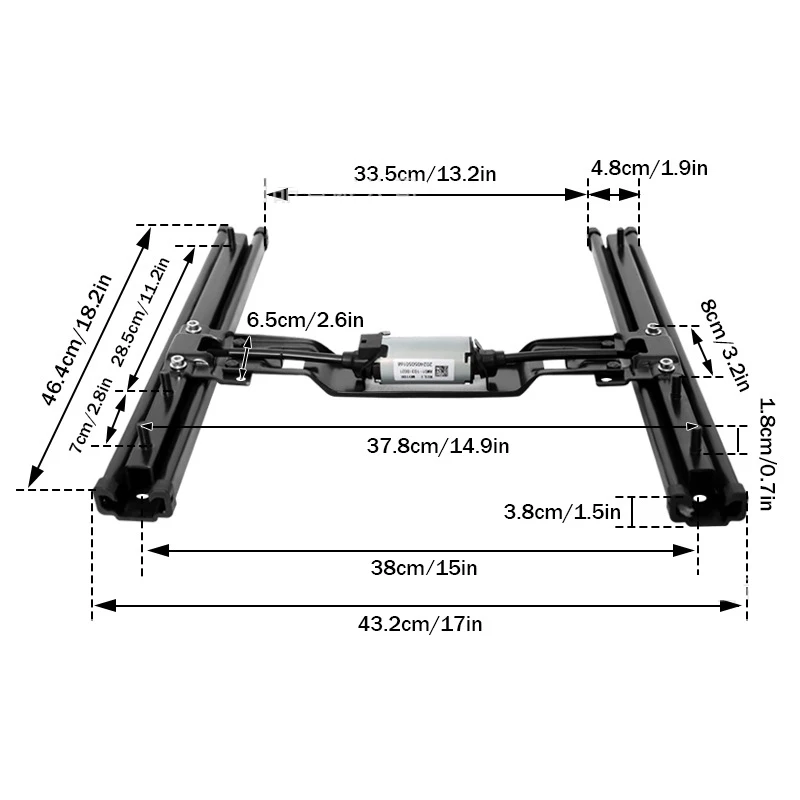 Trilhos deslizantes do assento de carro elétrico, frente e para trás, quadro, veículo comercial, rv, modificação