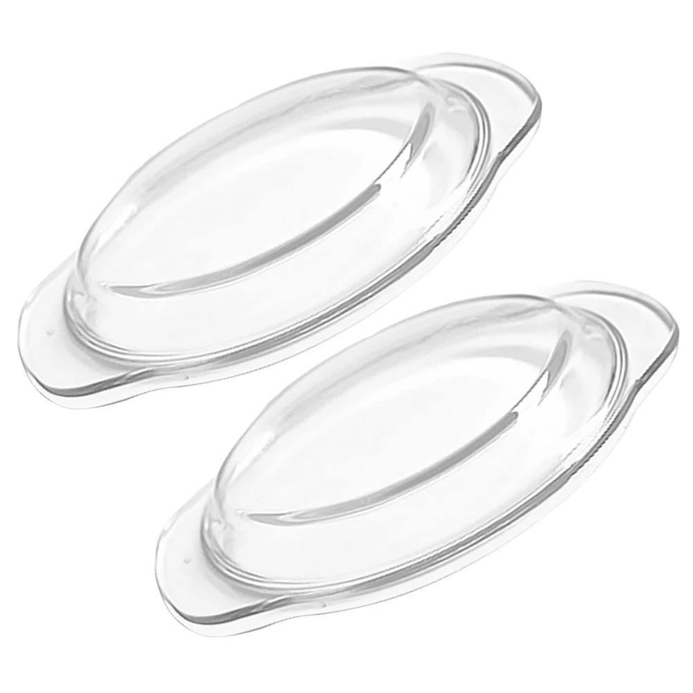 

2Pcs Glass Microwave Cover 17.8cm Clear Splatter Guard Lid for Safe Cooking and Easy Cleaning Microwave Safe Cover