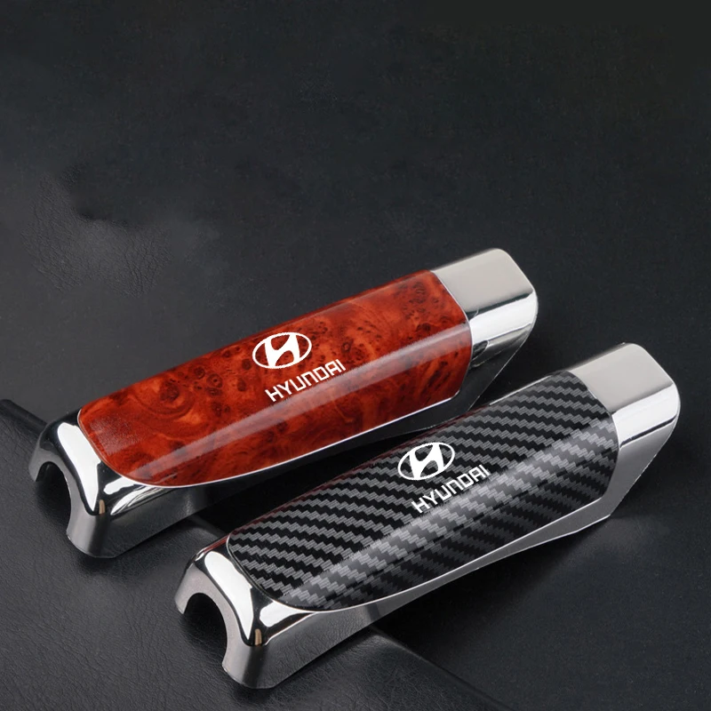 Car Handbrake Cover Emblem Sticker Accessory For Hyundai Genesis N-LINE I10 I20 I30 I40 IX20 IX35 Kona Getz Veloster Tucson Elan view 4