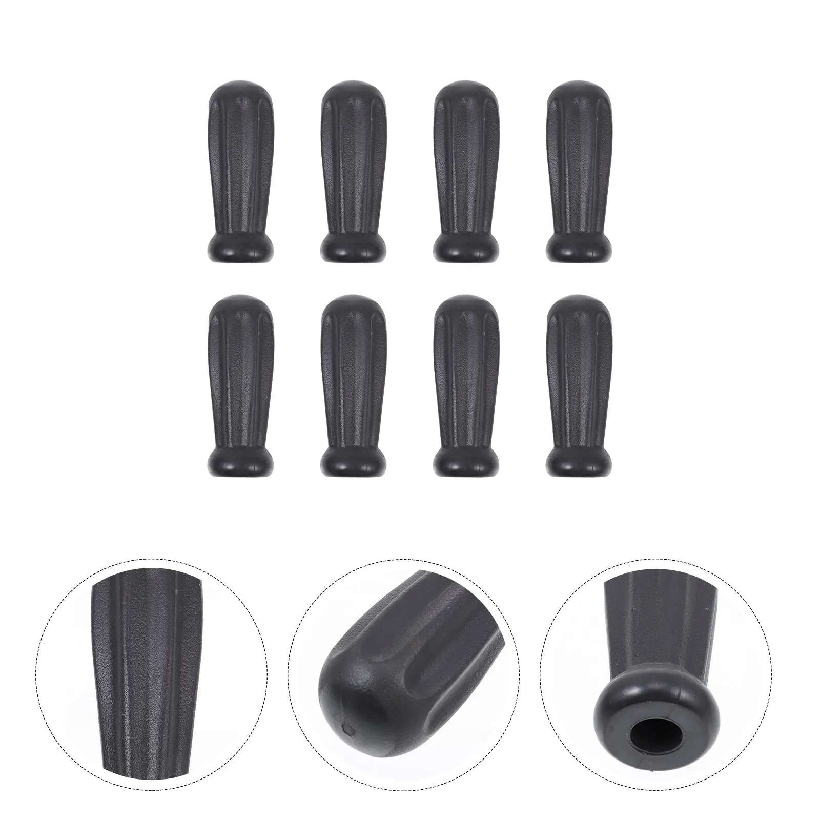 

8 Pcs Accessories Octagonal Handle Handles Plastic Football Machine Grip Table Foosball