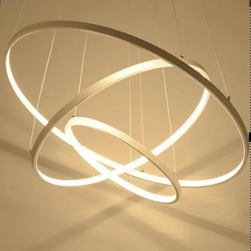 

40cm 60cm 80cm Modern Led Ceiling Lights For Living Room Acrylic Stainless Lamp Lustre Lamparas De Techo Bar Home