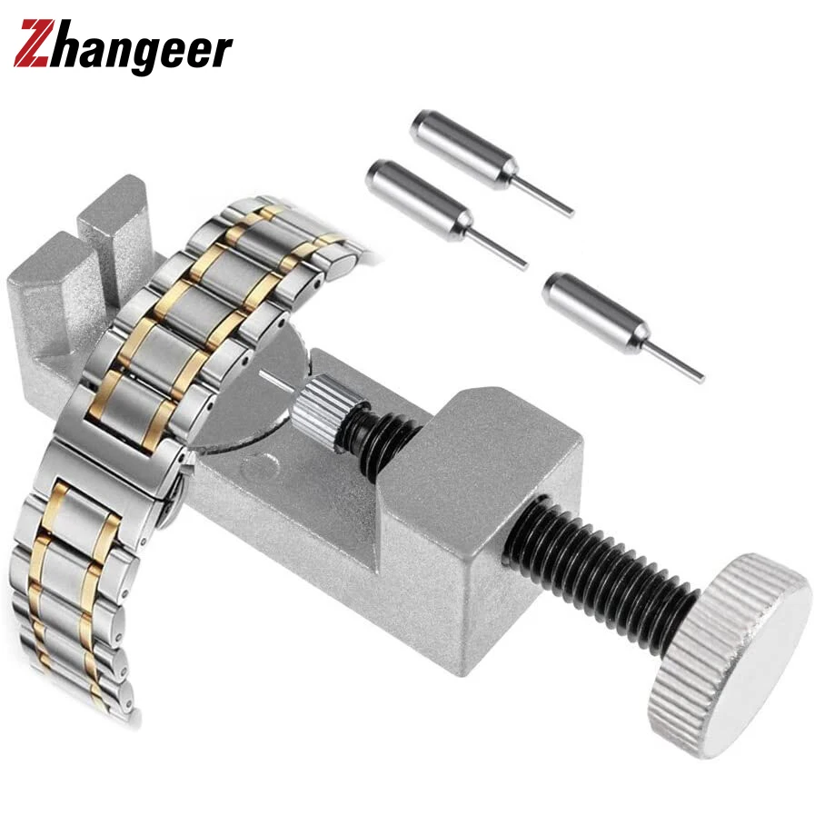 

2068 Watch Strap Link Pin Remover Repair Tool Kit with Pack of 3 Extra Pins Replacement Remover Spring Bar Set for Watchmakers